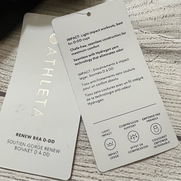 Athleta Renew Bra - Size Large - Black - Cups D-DD - Picture 5 of 5